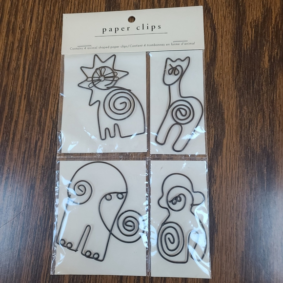 Pier 1 Collectible Animal Metal Clips Set of 4 - Picture 2 of 5